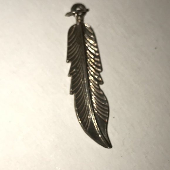 Sterling Silver Feather Pendant - Picture 6 of 11